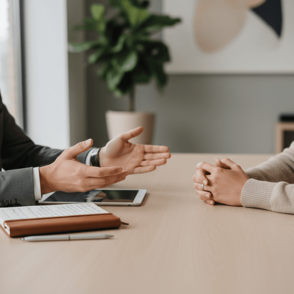 One-on-one coaching session between mentor and client